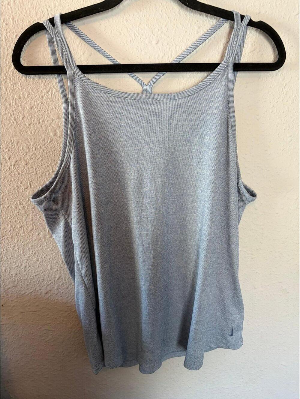 Nike blue striped tank size XL